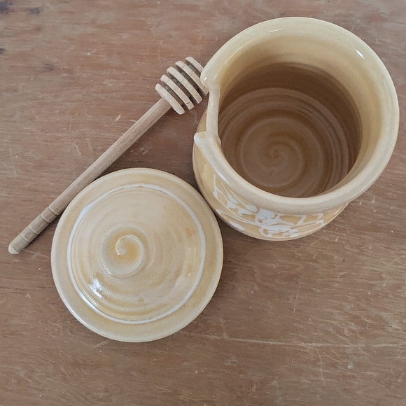 Vintage Lakeside Pottery Canada Pottery Honey Jar - Picture 4 of 8